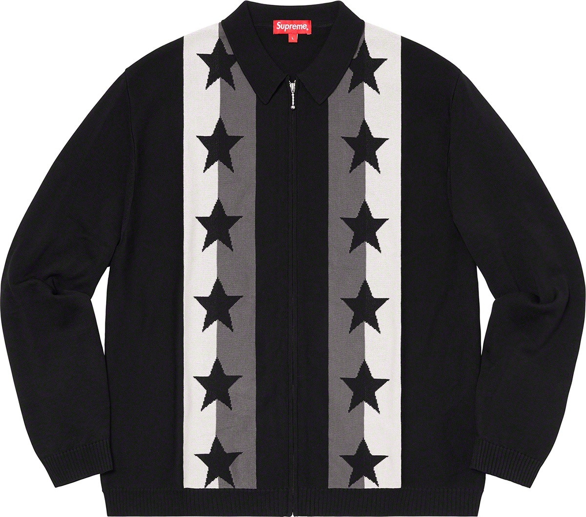 Stars Zip Up Sweater Polo view 3